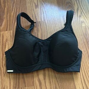 Chantelle Black Bra with Teal Accents
